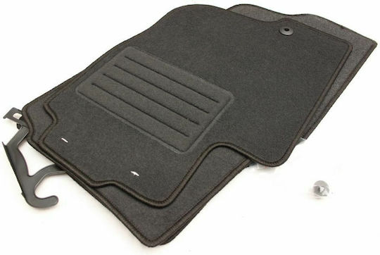 Petex Satz Vorder- und Hintermatten 4Stück aus Teppichboden für Mitsubishi Raumstern 1998-2005 Schwarz