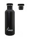 Laken Stainless Steel Water Bottle 1000ml Black