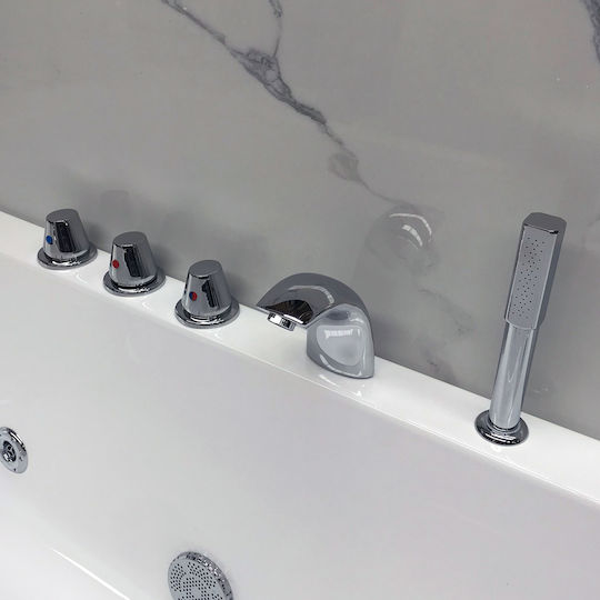 Vinci SS4414 für Badewanne 2 Ausgänge Silber