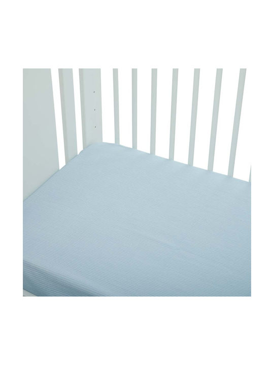 Mother Baby Striped Baby Sheet Crib Cotton Fitt...