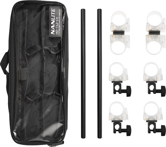 Nanlite Tube Holder Аксесоари за студио 2 пръчки, 4 щипки