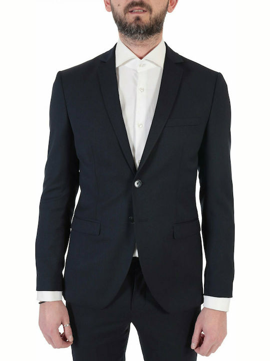 Selected Men's Winter Suit Jacket Slim Fit Navy Blue