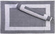 Politishome Hotel Badezimmermatte Grau 50x70cm mit 650gsm
