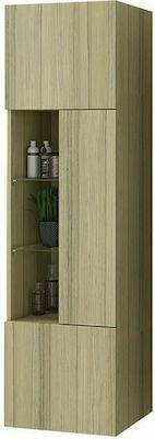 Drop Instinct Cabinet de coloană pentru baie Perete M40xL32xH140cm Natural Oak