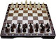 Chess Set Medium Șah din Lemn cu Pioni 28x28cm