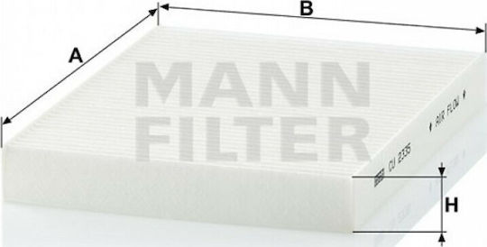 Mann Filter Φίλτρο Καμπίνας Lancia MUSA / Ypsilon Fiat Doblo / Punto Lancia MUSA / Ypsilon