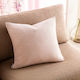 Gofis Home Liberta Decorative Pillow Case Made of 100% Cotton Lilac 50x50 cm