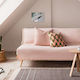 Gofis Home Rene Ριχτάρι Τριθέσιου Καναπέ 180x310εκ. Ροζ 732/25