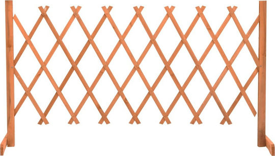 Wood Foldable Trellis Orange 150x150cm