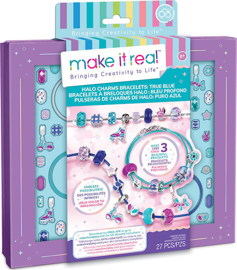 Make It Real Κοσμήματα Halo Charms Bracelets True Blue για Παιδιά 8+ Ετών
