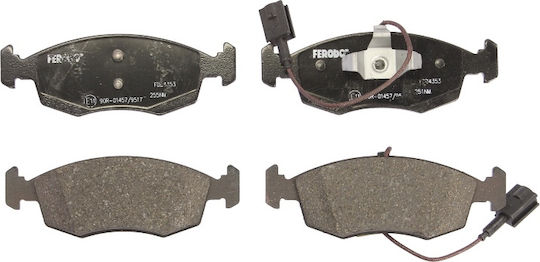 Ferodo Brake Pad Front 4pcs for Alfa Romeo Mito Citroen Nemo Fiat 500 / Punto / Punto Evo Peugeot Bipper / Bipper Tepee