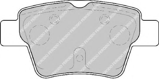 Ferodo Σετ Τακάκια Πίσω 4τμχ για Citroen C4 Peugeot 207 / 307