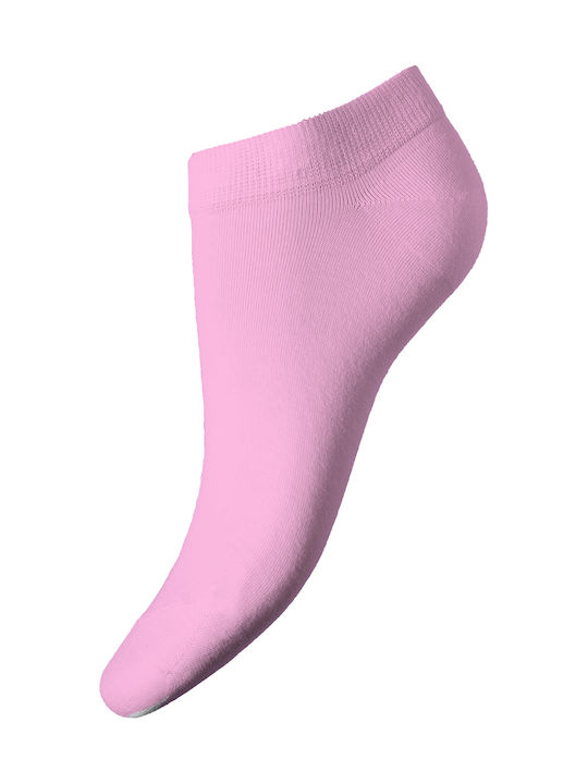 Walk Γυναικείες Μονόχρωμες Κάλτσες Ροζ