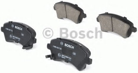 Bosch Bremsbelag Vorne 4Stück für Toyota Korolla Limousine E12J 2001-2008