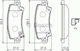 Bosch Bremsbelag Hinten 4Stück für Toyota Korolla Limousine E12J 2001-2008