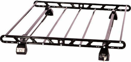 Hermes SGS1 Metallic Car Roof Rack for Volkswagen Golf VII 5D 2013-2022 (Set with Legs and Locks)
