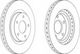 Ferodo Σετ Δισκόπλακες Εμπρός 2τμχ για Chrysler Sebring Dodge Avenger / Caliber Jeep Compass / Patriot Mitsubishi Asx 294mm
