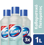 Klinex Καθαριστικό Πατώματος Pure Hygiene Υγρό 1lt 3τμχ