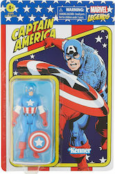 Colecția Retro Captain America Legende Marvel Captain America Pentru 4+ Ani 10 cm
