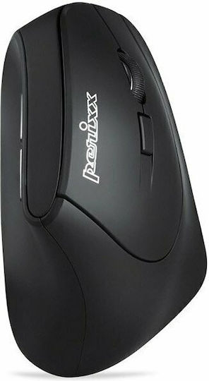 Perixx Perimice-715 II Kabellos Ergonomisch Vertikal Maus Schwarz