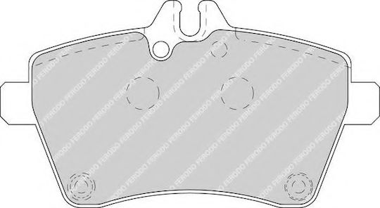 Ferodo Σετ Τακάκια Εμπρός 4τμχ για Mercedes-Benz A Class W169