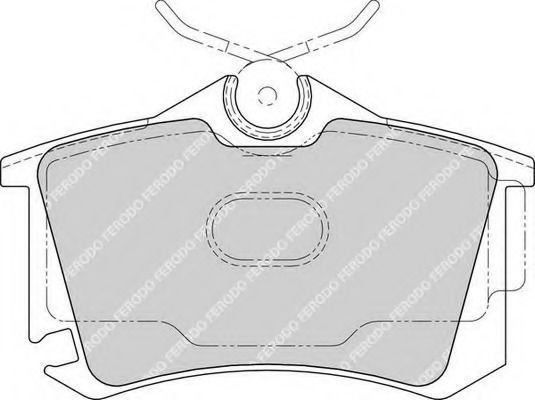 Ferodo Σετ Τακάκια Πίσω 4τμχ για Audi A2 Seat Toledo Volkswagen Golf