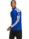 Adidas Squadra 21 Training Men's Sweatshirt Jacket with Pockets Blue