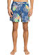 Paradise Express Volley Men's Swimwear Shorts Navy Blue with Prints EQYJV03705 BPZ6