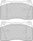 Ferodo Σετ Τακάκια Εμπρός 4τμχ για Mitsubishi Lancer Opel Astra / Insignia Renault Megane Saab 9-5 Subaru BRZ / Impreza