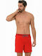 Villa Solid New Men's Swimwear Shorts Red