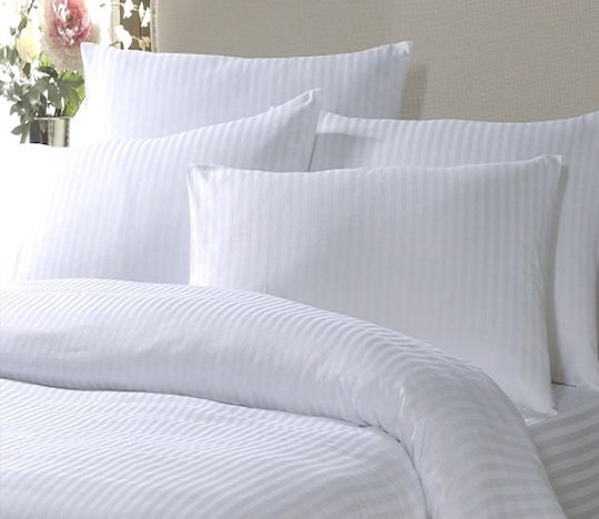 Palatex Hotel Duvet Cover with Zipper 100% Cotton Striped 240x250cm