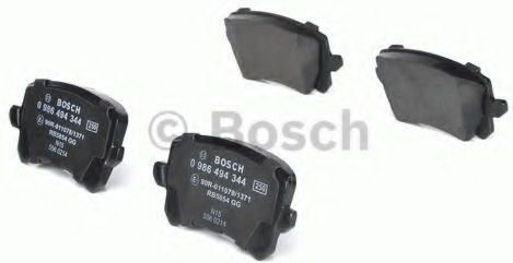 Bosch Brake Pad Rear 4pcs for Audi Q3 Seat Alhambra Volkswagen Passat / Sharan / Tiguan