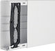 Hager Tehalit LF Cable Channel with Perforated Stand made of Plastic with Cover 230x60mm White 2m