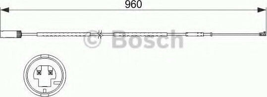 Bosch Brake Pad Rear 1pcs for Mini Countryman / Paceman 960mm