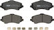 Ferodo Brake Pad Front 4pcs for Chrysler Grand Voyager Dodge Journey / Nitro Fiat Freemont Jeep Cherokee / Wrangler Volkswagen Routan