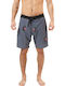 Basehit Men's Swimwear Bermuda Ebony with Patterns