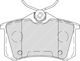 Ferodo Σετ Τακάκια Πίσω 4τμχ για Citroen C3 / C3 Aircross / C3 Picasso / C4 Cactus