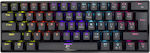 White Shark Shinobi Gaming Mechanical Keyboard 60% with Outemu Blue switches and RGB lighting (US English)