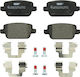 Ferodo Σετ Τακάκια Πίσω 4τμχ για Ford Focus / Galaxy / Kuga / Mondeo / S-Max Volvo S80 / V70
