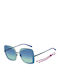 Missoni Women's Sunglasses with Green Metal Frame and Blue Gradient Lens MMI 0034/S MVU/JF