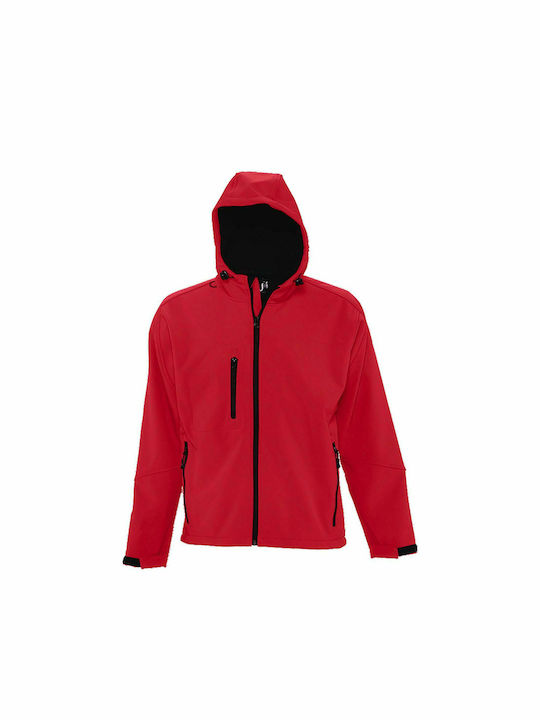 Sol's Men's Winter Softshell Jacket Waterproof and Windproof Red