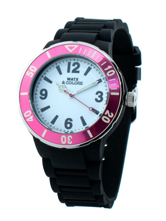 WATX & CO Ceas Barbati 44mm cu Culoare Neagră c...