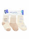Kikka Boo Kids' Ankle Socks Beige 3 Pairs