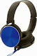Rebeltec Montana Wired On Ear Headphones Blue