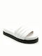 Fardoulis Women's Flat Sandals Flatforms in White Color