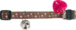 Hunter Dots Κολάρο Γάτας με Κουδουνάκι 1x17-27cm Ροζ