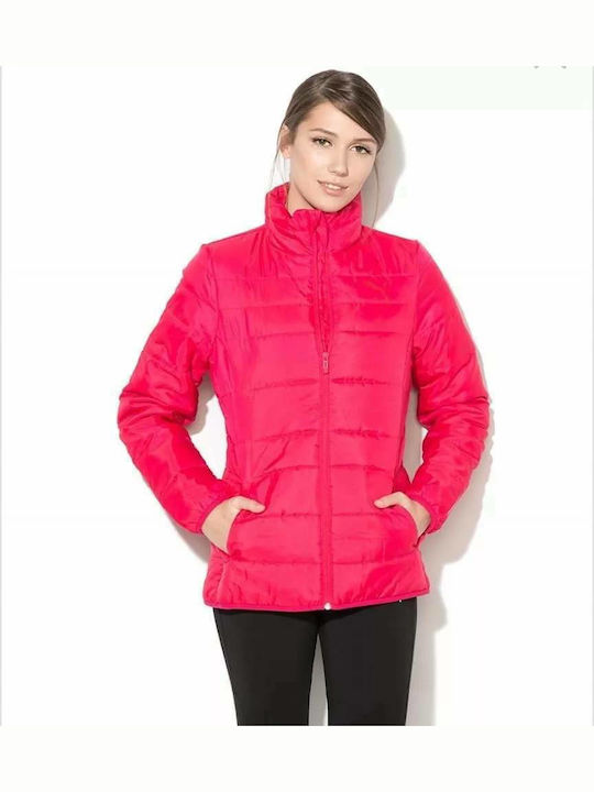 Puma Women's Long Puffer Jacket for Winter Fuchsia