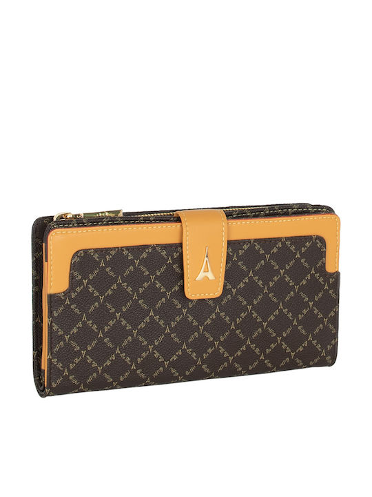 La tour Eiffel Large Women's Wallet Classic Brown