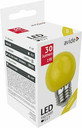 Avide ABDLG45-1W-Y LED 1W E27 Κίτρινο Avide ABDLG45-1W-Y LED 1W E27 Κίτρινο