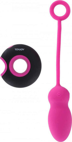 ToyJoy Caresse Embrace Remote Control Egg Vibrator Egg cu Telecomandă 7.5cm Roz